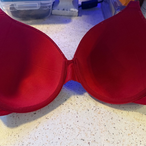 DISCONTINUED Soma Stunning Support minimizer bra 36DDD EUC red lace - Picture 3 of 3